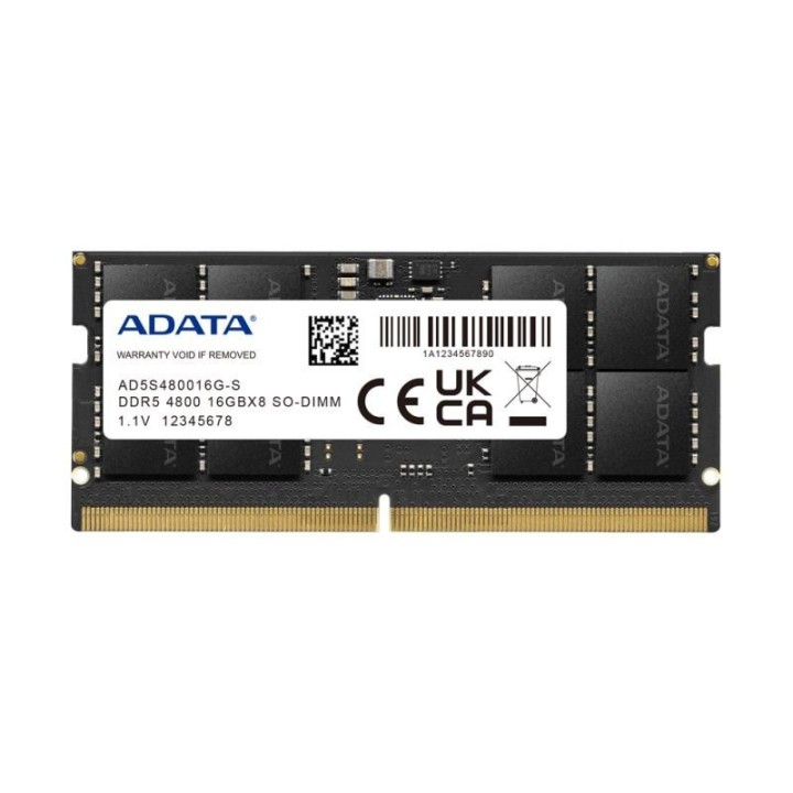 Mémoire ADATA Standard 16 Go (1 × 16 Go) DDR5 4800 | Ordiland