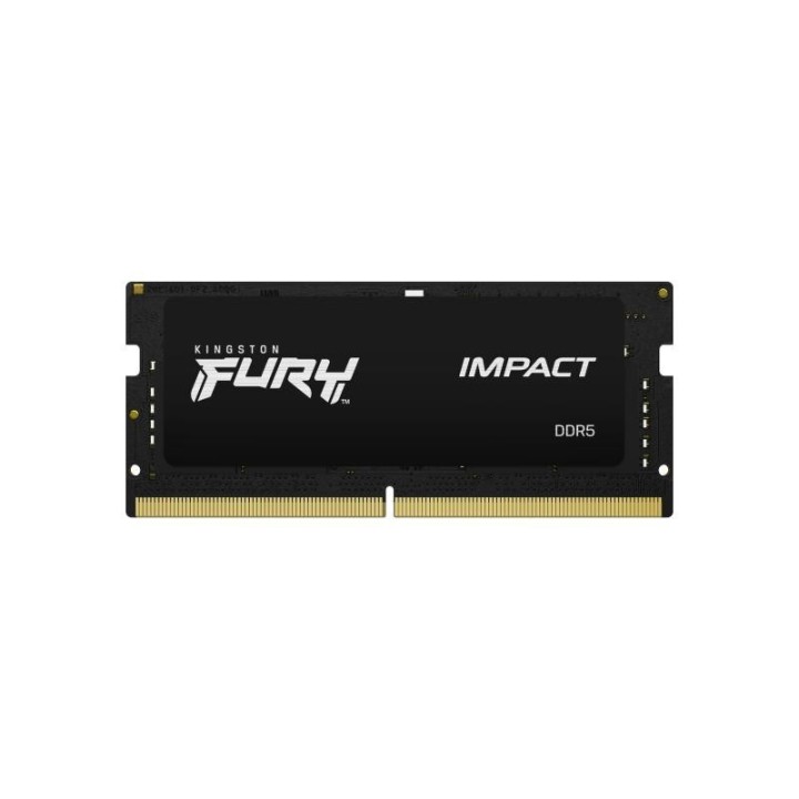 Mémoire Kingston FURY Impact 16 Go (1 × 16 Go) DDR5 5600 MHz CL40 SO-DIMM Noir