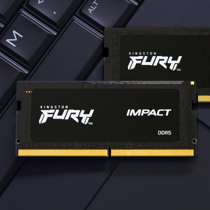Mémoire Kingston FURY Impact 16 Go (1 × 16 Go) DDR5 5600 MHz CL40 SO-DIMM Noir