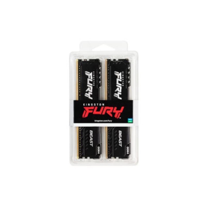 Mémoire Kingston 16 Go (2 × 8 Go) DDR4 3200 MHz CL16 Noir