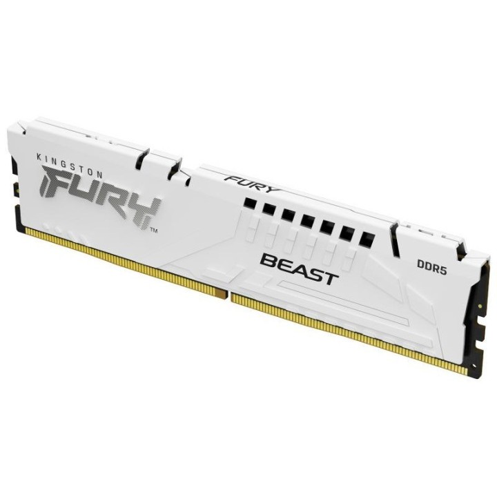 Mémoire Kingston FURY Beast 32 Go (2 × 16 Go) DDR5 6000 MHz CL30 Blanc