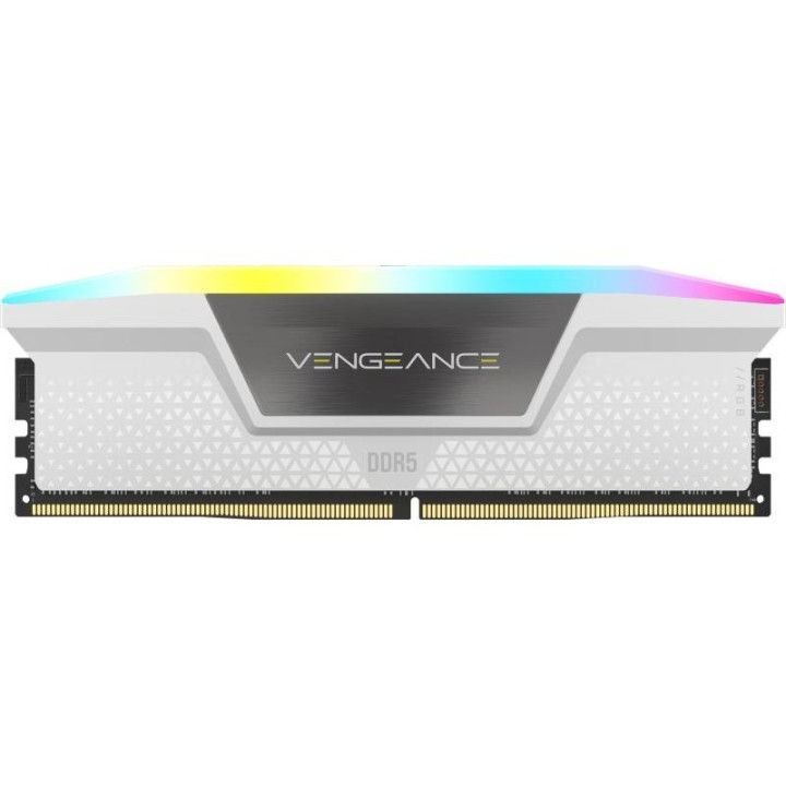Mémoire Corsair Vengeance RGB 32 Go (2 × 16 Go) DDR5 6000 MHz CL30 Blanc