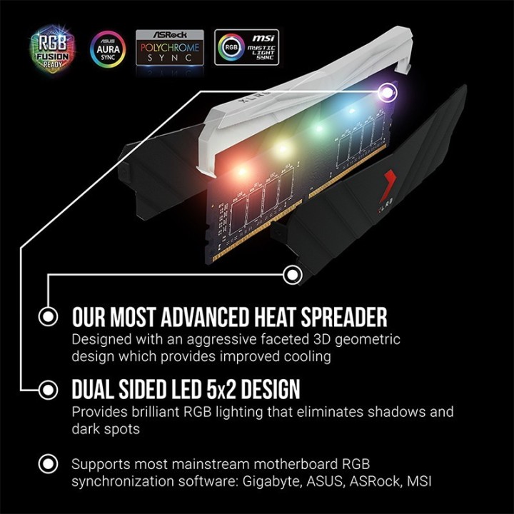 Mémoire PNY XLR8 Gaming EPIC-X RGB 16 Go (1 × 16 Go) | Ordiland