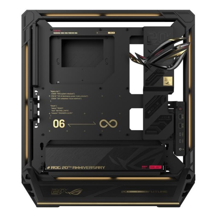 Boîtier ASUS ROG GR20 Edition 20 Midi Tower Noir / Or | Ordiland