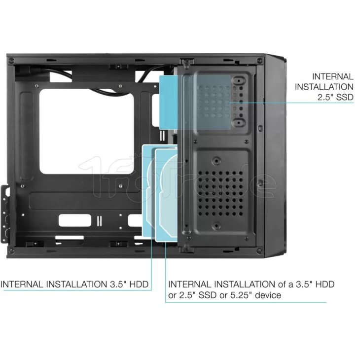 Boîtier Mini Tour Micro ATX TooQ TQC-3008U3C + | Ordiland