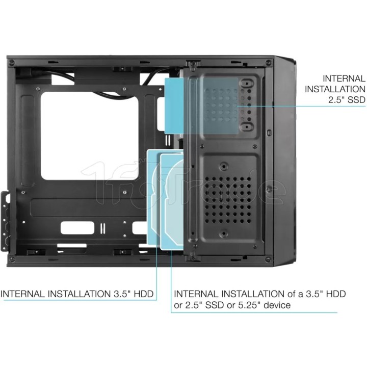 Boîtier Mini Tour Micro ATX TooQ Slim TQC-3007U3C | Ordiland