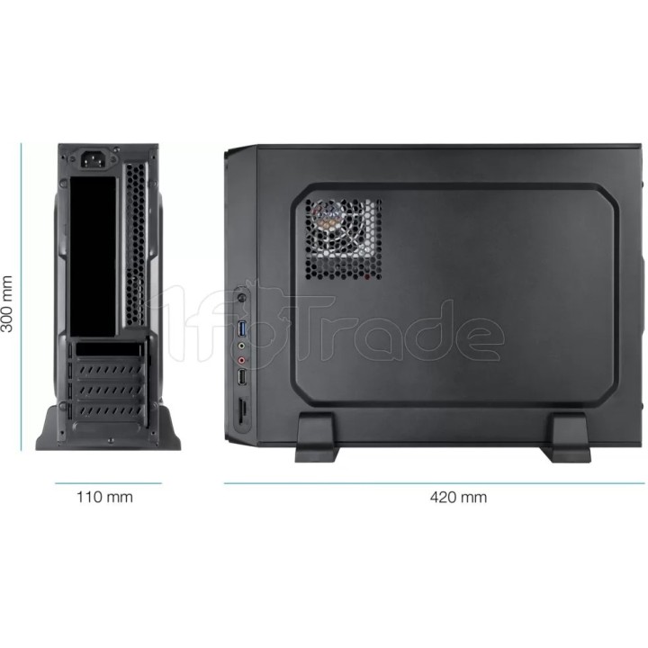 Boîtier Mini Tour Micro ATX TooQ Slim TQC-3007U3C | Ordiland