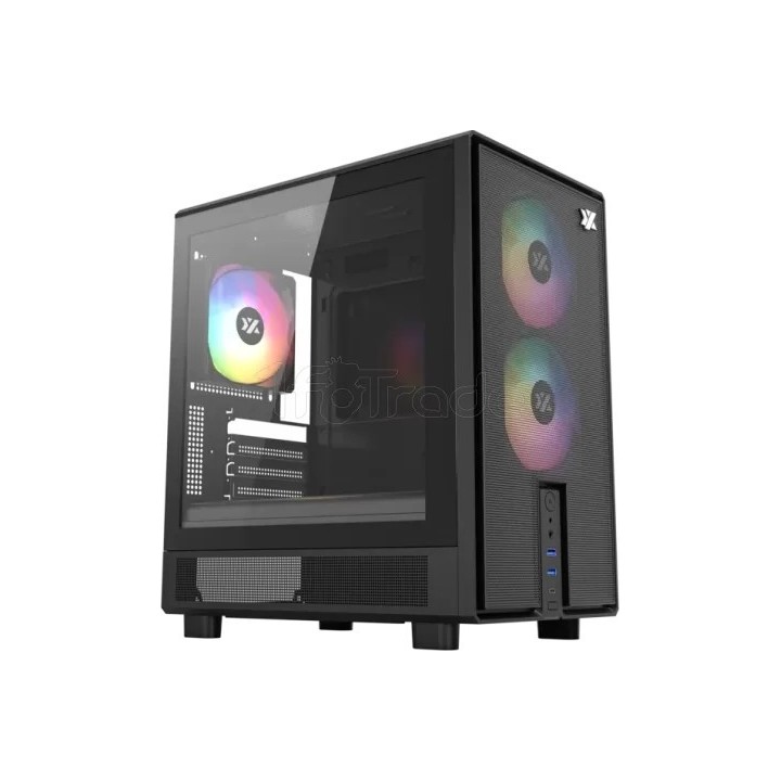 Boîtier Mini Tour Micro ATX XYZ Atom RGB avec panneau | Ordiland