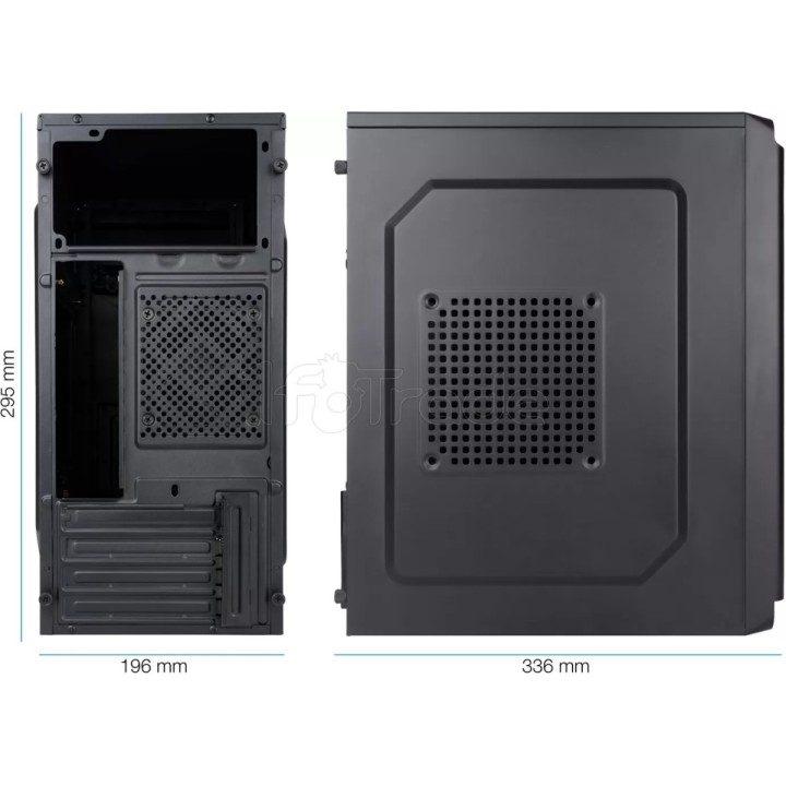 Boîtier Mini Tour Micro ATX TooQ TQC-4702U3C-B (Noir) | Ordiland