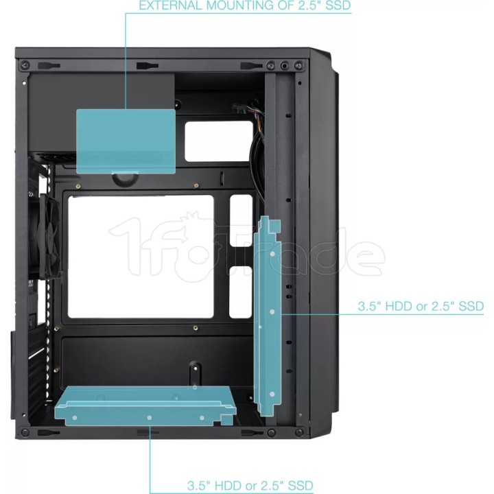 Boîtier Mini Tour Micro ATX TooQ TQC-4702-SP + | Ordiland