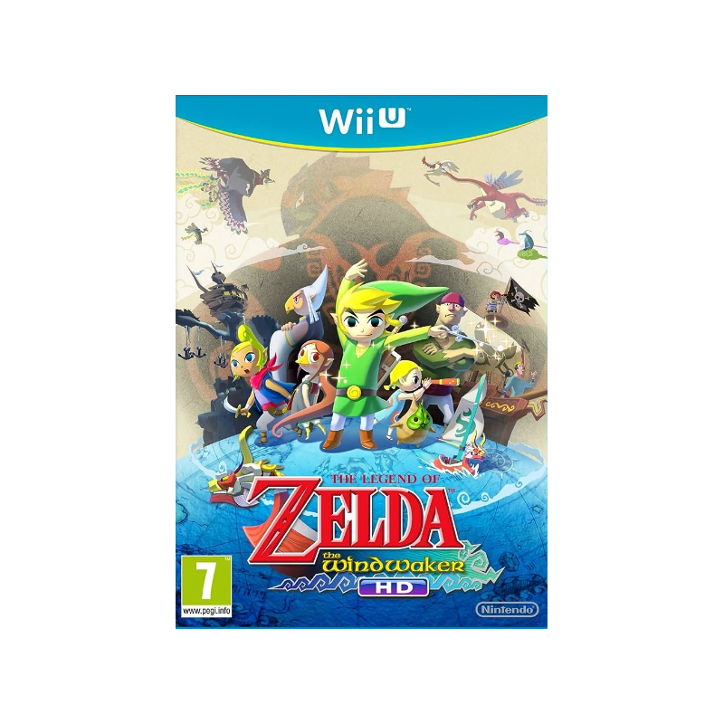 Jeux Wii U : The Legend of Zelda, The Windwaker HD (Jaquette Factice) - Occasion