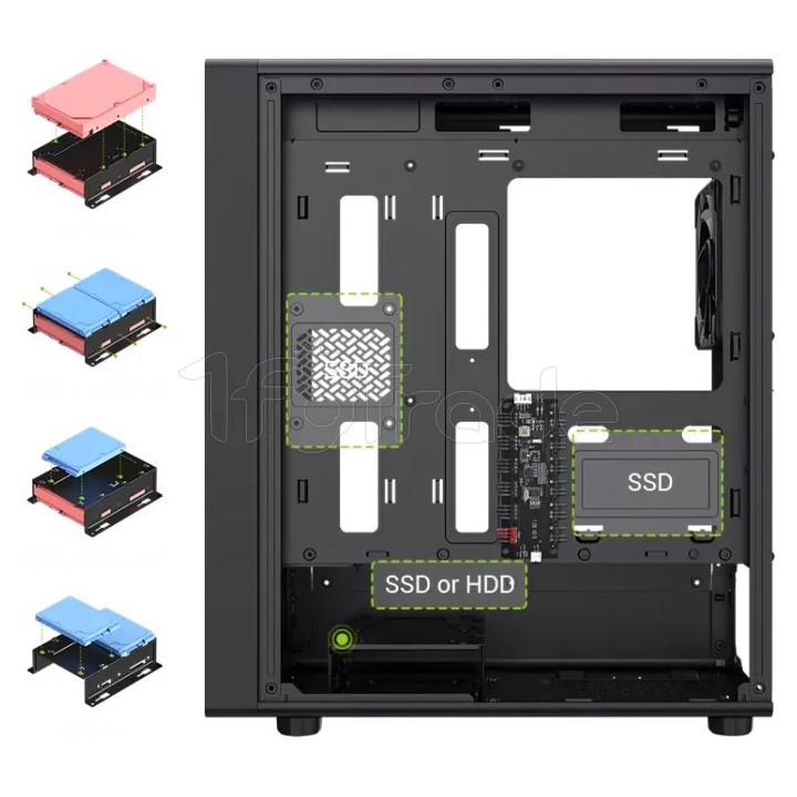 Boîtier Mini Tour Micro ATX Gamemax Aeris 330 RGB | Ordiland