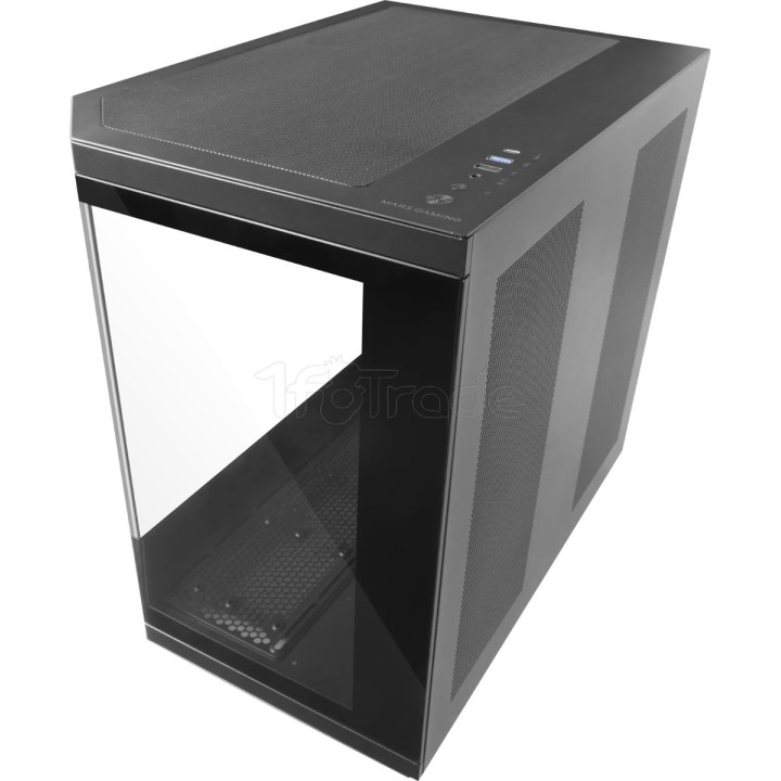 Boîtier Moyen Tour ATX Mars Gaming MC-3T Core (Noir) | Ordiland