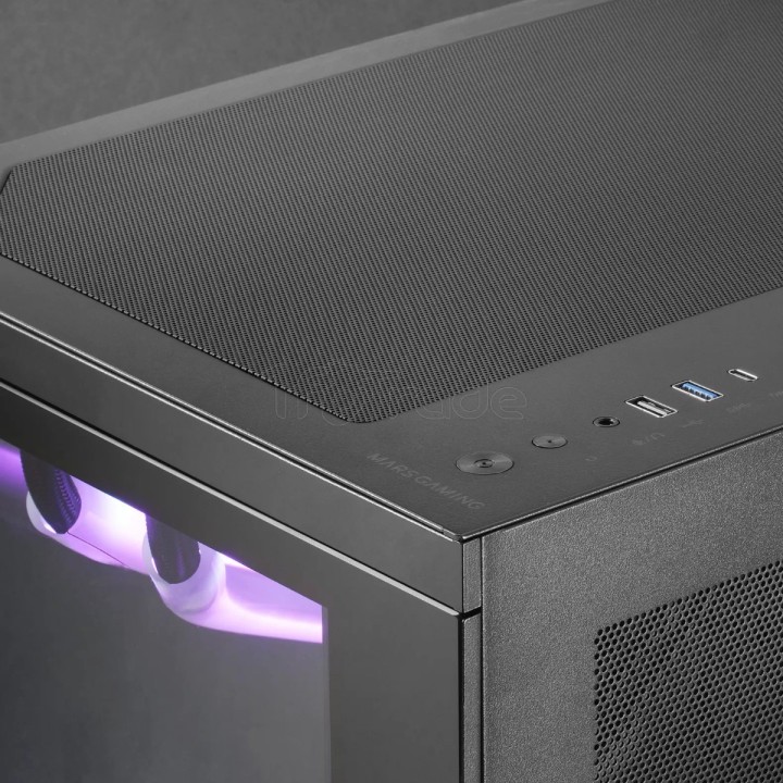 Boîtier Moyen Tour ATX Mars Gaming MC-3T Core (Noir) | Ordiland