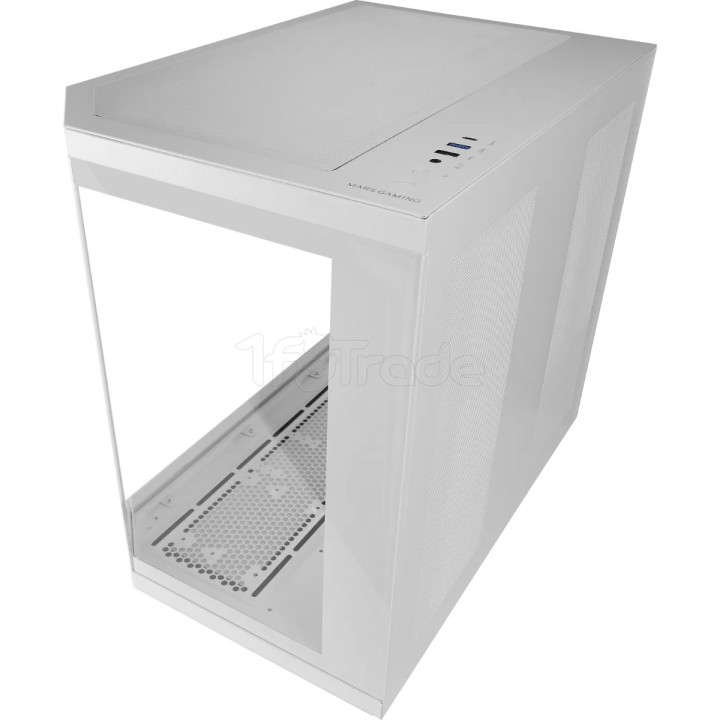 Boîtier Moyen Tour ATX Mars Gaming MC-3T Core (Blanc) | Ordiland