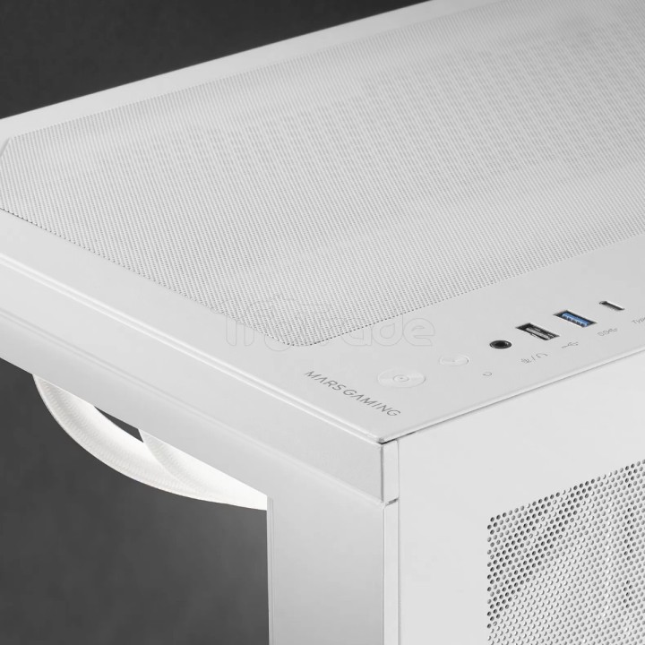 Boîtier Moyen Tour ATX Mars Gaming MC-3T Core (Blanc) | Ordiland