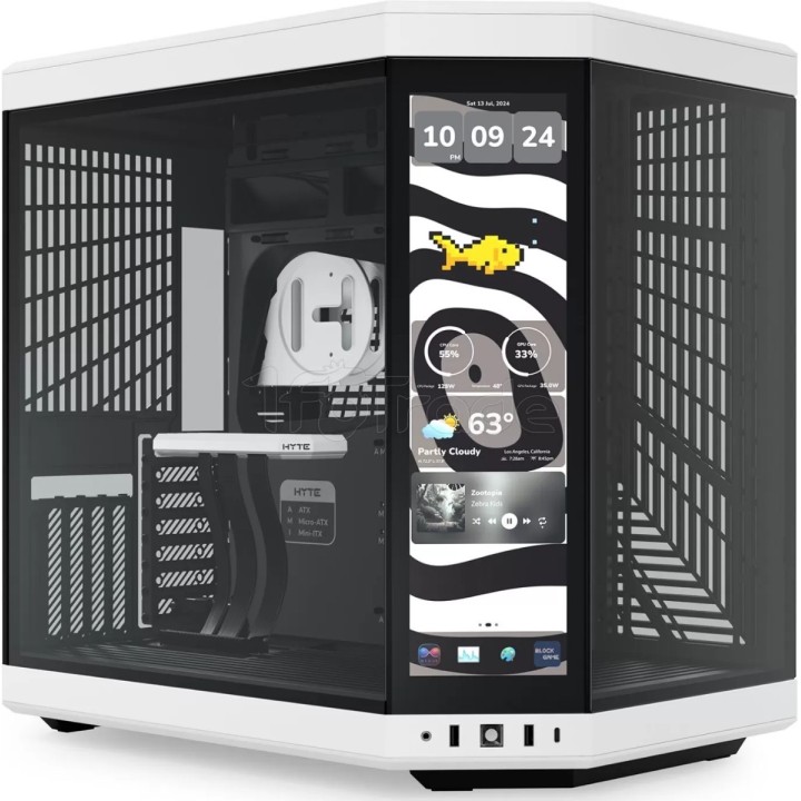 Boîtier Moyen Tour E-ATX Hyte Y70 Touch Infinite avec | Ordiland