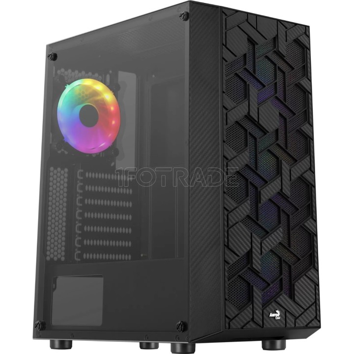 Boîtier Moyen Tour ATX AeroCool Hive v2 RGB avec | Ordiland
