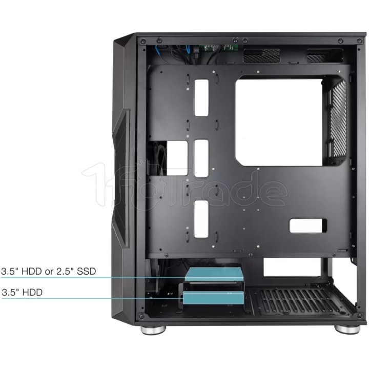 Boîtier Moyen Tour E-ATX TooQ NightCity TQGCC103 RGB | Ordiland