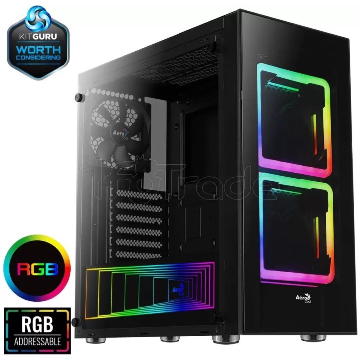 Boîtier Moyen Tour ATX AeroCool Tor RGB avec panneaux | Ordiland