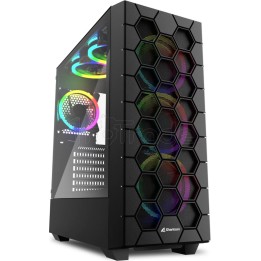 Boîtier Moyen Tour ATX Sharkoon Hex RGB avec panneau | Ordiland