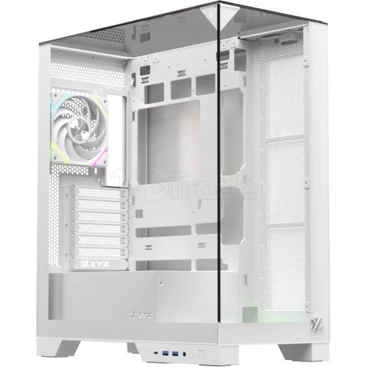 Boîtier Moyen Tour ATX XYZ Trifecta RGB avec panneaux | Ordiland