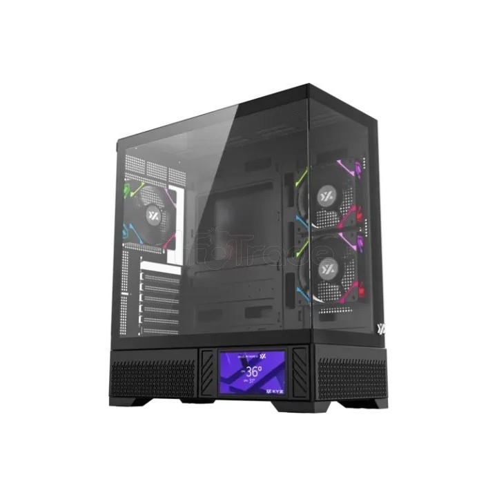 Boîtier Moyen Tour ATX XYZ Aurorax 100 Pro RGB avec | Ordiland