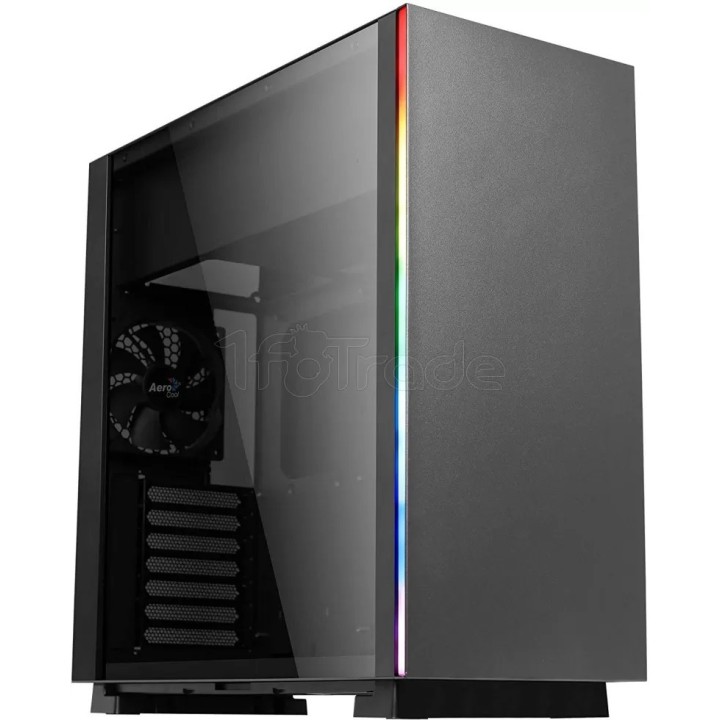 Boîtier Moyen Tour ATX AeroCool Glo RGB avec panneau | Ordiland