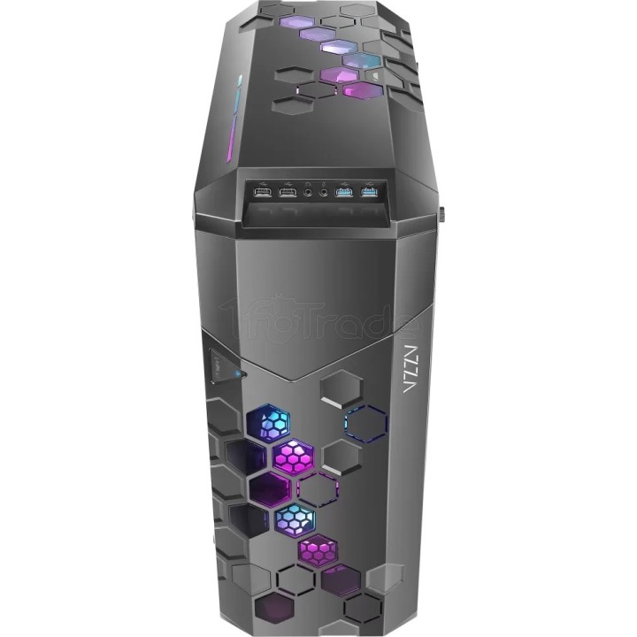 Boîtier Moyen Tour E-ATX Azza Storm RGB avec panneau | Ordiland