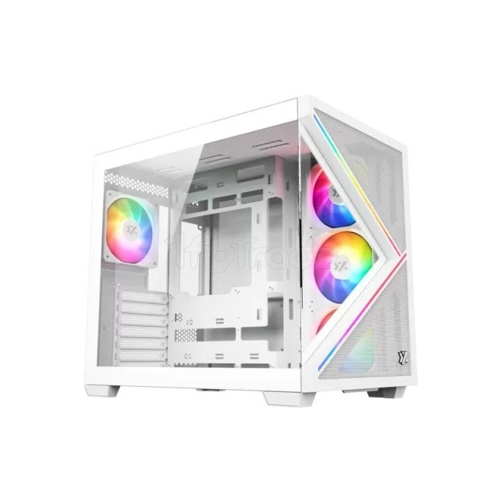 Boîtier Moyen Tour ATX XYZ Qubex RGB avec panneaux | Ordiland