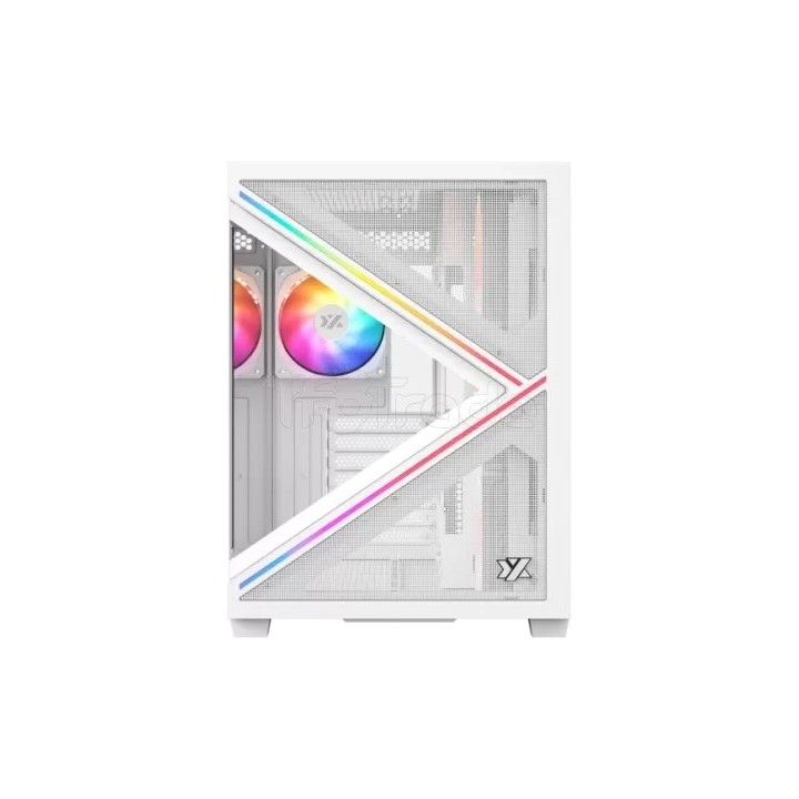 Boîtier Moyen Tour ATX XYZ Qubex RGB avec panneaux | Ordiland