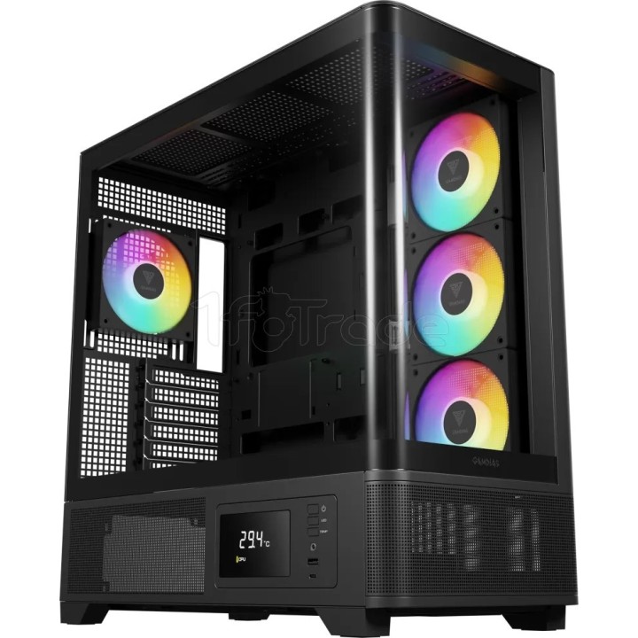 Boîtier Moyen Tour ATX Gamdias Atlas P2 CG RGB avec | Ordiland