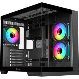 Boîtier Moyen Tour ATX iTek Dark Cave DS RGB avec | Ordiland