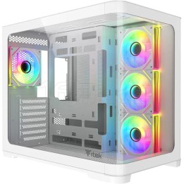 Boîtier Moyen Tour ATX iTek Dark Cave Curved (Blanc) | Ordiland
