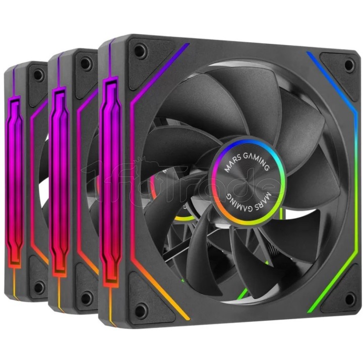 Lot de 3 Ventilateurs boîtier Mars Gaming | Ordiland