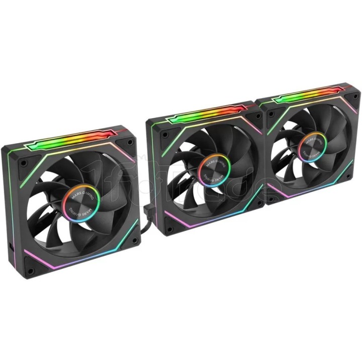 Lot de 3 Ventilateurs boîtier Mars Gaming | Ordiland