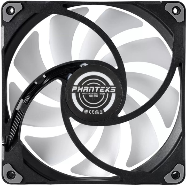 Ventilateur de boîtier Phanteks M25 RGB - 14cm (Noir) | Ordiland