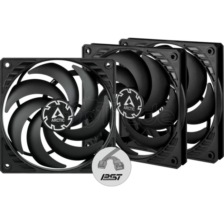 Lot de 3 Ventilateurs de boîtier Arctic P12 Slim PST | Ordiland