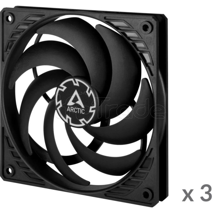 Lot de 3 Ventilateurs de boîtier Arctic P12 Slim PST | Ordiland