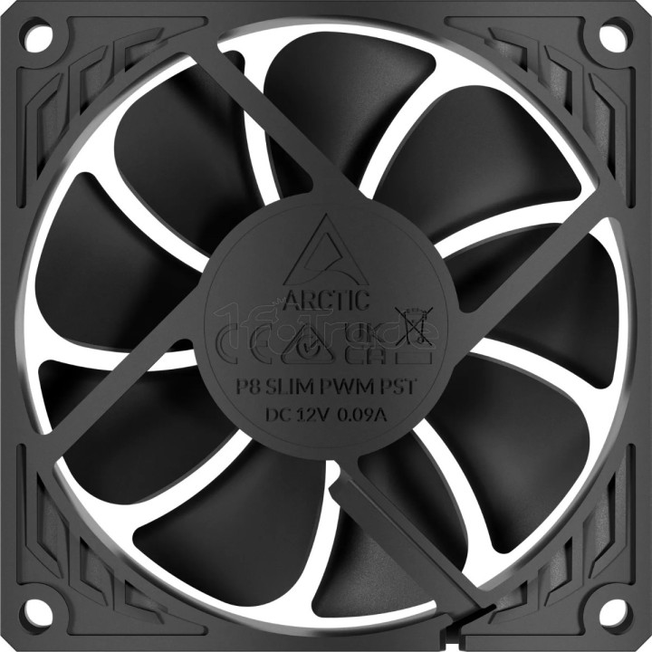 Ventilateur de boîtier Arctic P8 Slim PWM PST | Ordiland