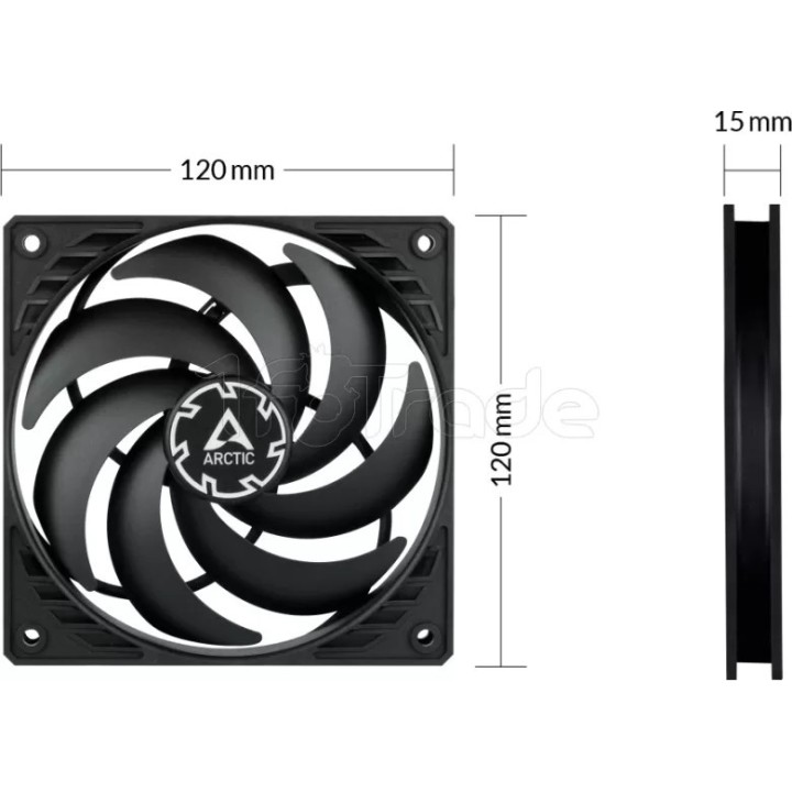 Ventilateur de boîtier Arctic P12 Slim PST | Ordiland