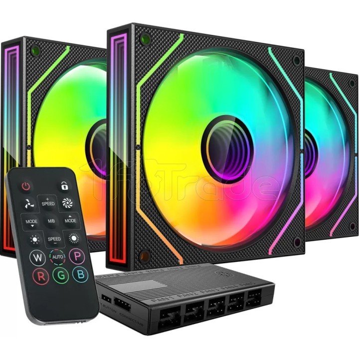 Lot de 3 Ventilateurs boîtier Mars Gaming MF-3DProKit | Ordiland