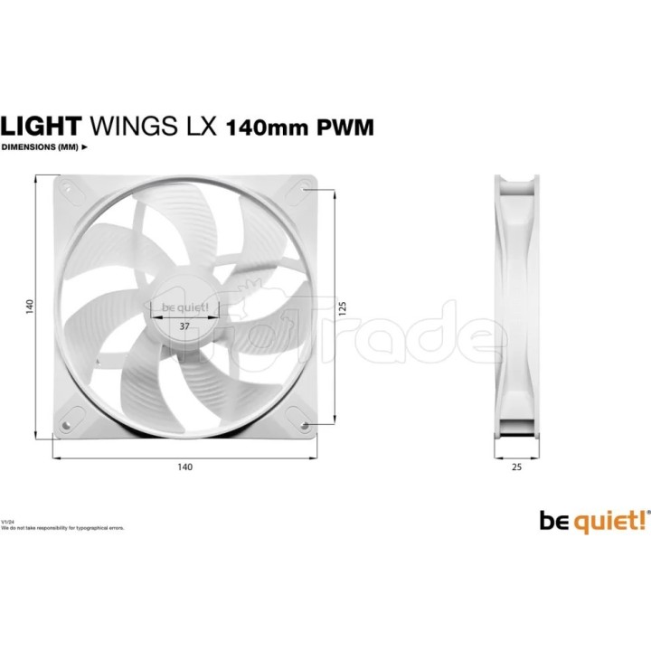 Lot de 3 Ventilateurs de boîtier be quiet! Light | Ordiland