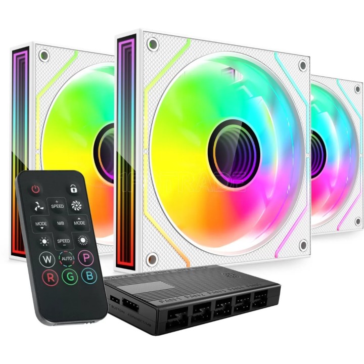 Lot de 3 Ventilateurs boîtier Mars Gaming MF-3DProKit | Ordiland