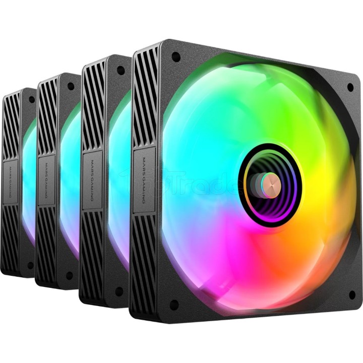 Lot de 4 Ventilateurs de boîtier Mars Gaming MF-SI RGB | Ordiland