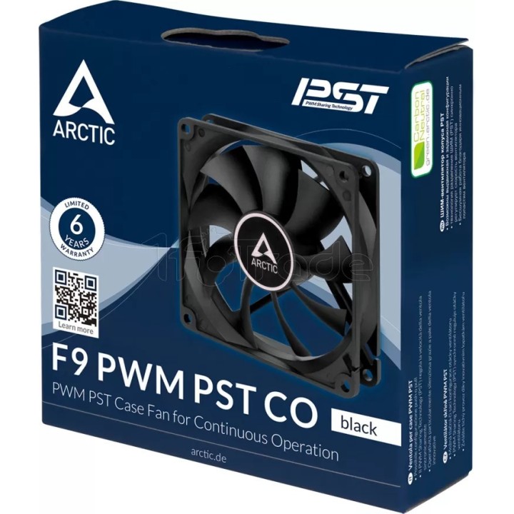 Ventilateur de boîtier Arctic P9 PWM PST Continuous | Ordiland