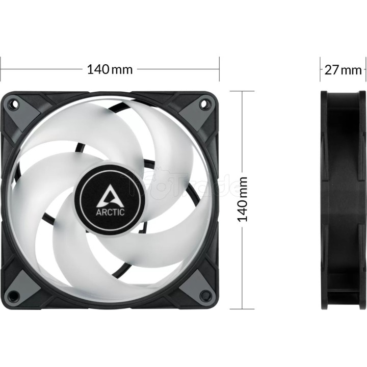 Ventilateur de boîtier Arctic P14 PST aRGB | Ordiland