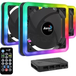 Lot de 3 Ventilateurs de boîtier AeroCool Edge 14 Pro | Ordiland