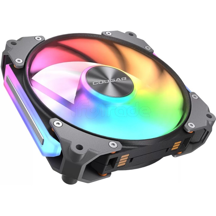 Ventilateur de boîtier Cougar Apolar RGB - 12cm (Noir) | Ordiland