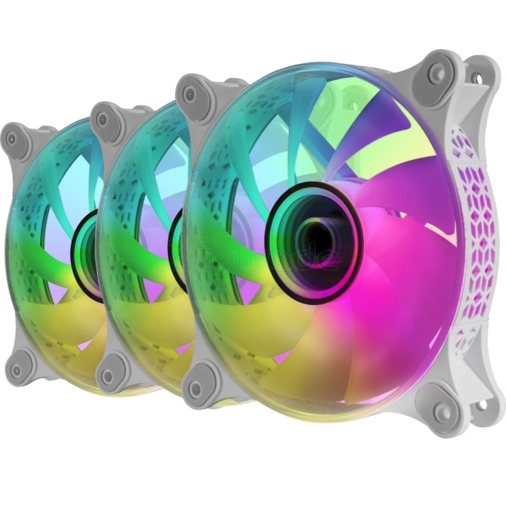Lot de 3 Ventilateurs boîtier Mars Gaming MF-3D RGB | Ordiland